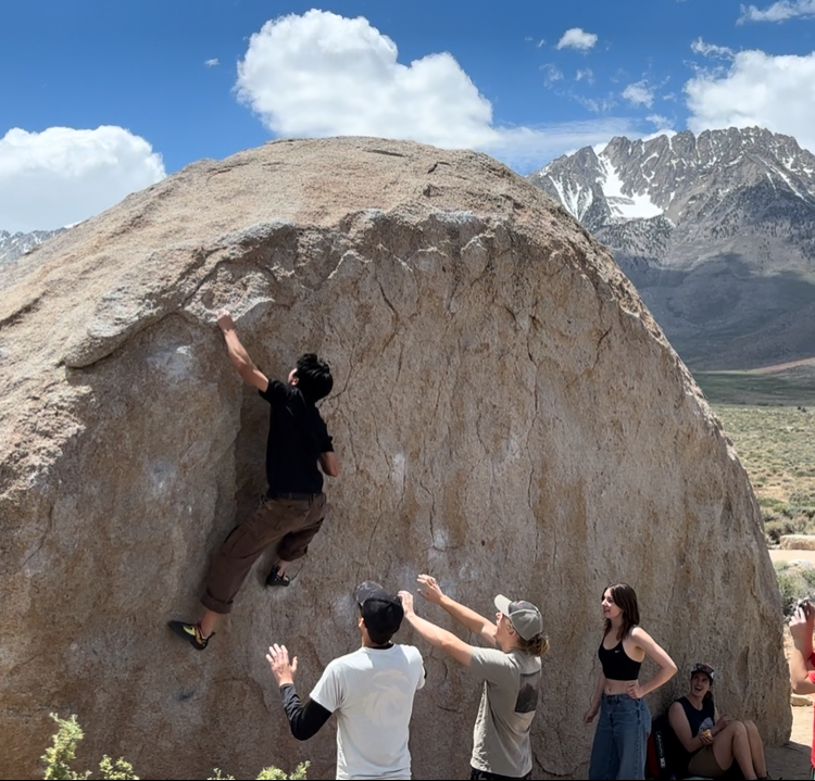 Climbing in Bishop